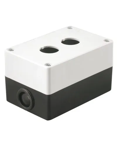 Корпус КП102 для кнопок 2 места белый (BKP10-2-K01). Корпус для кнопочных постов. IEK в Костроме
