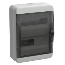 Корпус пластиковый КМПн-24 IP65 TEKFOR (TF5-KP72-N-24-65-K03-K02). Корпус модульный пластиковый черная прозрачная дверь. IEK