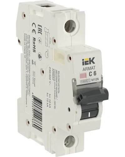 M10N 1P C 6А 10кА ARMAT (AR-M10N-1-C006). Автоматический выключатель. IEK в Костроме