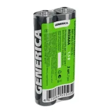 Батарейка солевая R03/AAA GENERICA (2 шт) (ABT-R03-ST-S02-G). Батарейка солевая. IEK