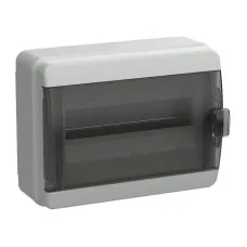 Корпус пластиковый КМПн-12 IP65 TEKFOR (TF5-KP72-N-12-65-K03-K02). Корпус модульный пластиковый черная прозрачная дверь. IEK