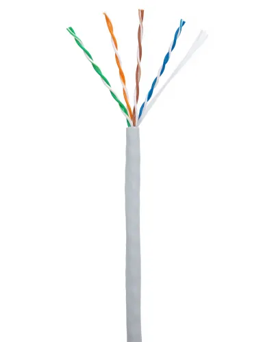 U/UTP 4pair, Cat5e, In, PVC (EC-UU004-5E-PVC-GY-1). Кабель «витая пара» (LAN) для структурированных систем связи. NETLAN в Костроме