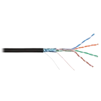 F/UTP 4pair, Cat5e, Solid, Out, PVC (NMC 4200B-BK). Кабель «витая пара» (LAN) для структурированных систем связи. NIKOMAX