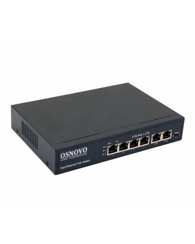 SW-20600(80W). Коммутатор 6-портовый  Fast Ethernet с PoE. OSNOVO в Костроме