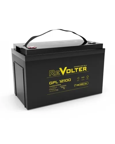 Revolter GPL 12100. Аккумулятор автомобильный герметичный свинцово-кислотный. Revolter в Костроме