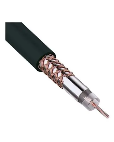 RG-58 A/U, 50 Ом, Cu/Al/Cu, 64%, 100 м, черный (01-2003). Кабель коаксиальный радиочастотный. Rexant в Костроме