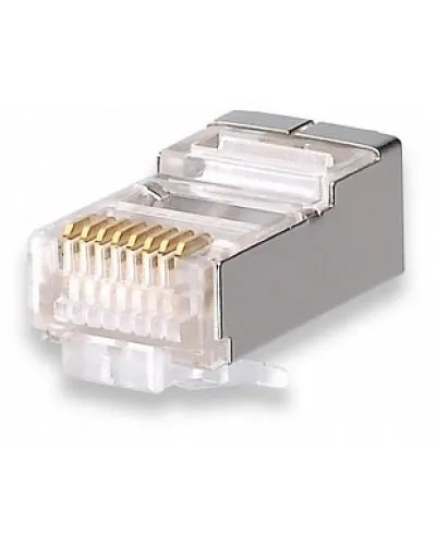 Коннекторы 8P8C FTP Cat.5e 3U (RJ-45) (100шт) (10-0201). Разъем RJ-45. SUPRLAN в Костроме