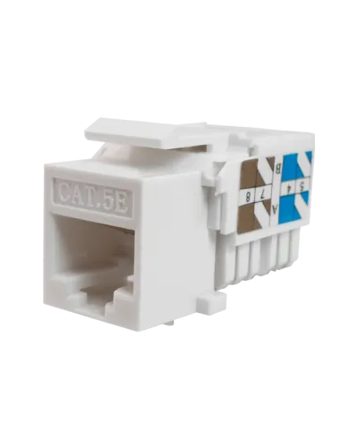 Модуль-вставка Keystone Кат5е, инстр.зад, белый UTP (10-0313): Вставка Keystone Jack RJ-45 в Костроме