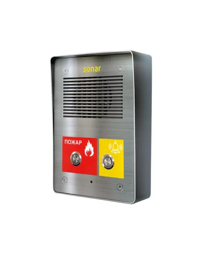SNA-8521CR. Подстанция (Сетевая вызывная панель интеркома. 2 кнопки, реле). Sonar в Костроме