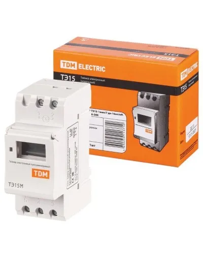 ТЭ15М-1мин/7дн-32on/off-30А-DIN TDM (SQ1503-0037). Таймер электронный. TDM ЕLECTRIC в Костроме