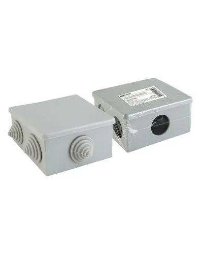 Распаячная коробка ОП 80х80х40мм, крышка, IP44, 6 вх. TDM (SQ1401-1235). Распаячная коробка ОП. TDM ЕLECTRIC в Костроме