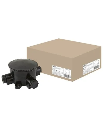 КЭМ 2-660-3 ОП D95мм IP65, 3-х рожковая (карболит) TDM (SQ1401-1101). Коробка электромонтажная. TDM ЕLECTRIC в Костроме