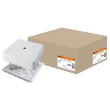 Коробка КР 100х100х29 ОП с клеммной колодкой, белая, IP40 (SQ1401-0208). Распаячная коробка. TDM ЕLECTRIC