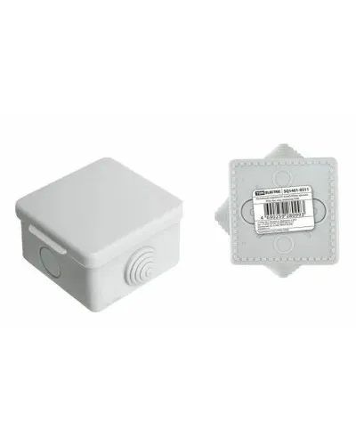 Коробка ОП 65х65х50мм, крышка,  IP54, 4вх. (SQ1401-0111). Распаячная коробка. TDM ЕLECTRIC в Костроме