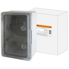 ЩМП-0-3, прозрачная крышка ABS, IP65, 400x300x170. Бокс пластиковый антивандальный. TDM ЕLECTRIC