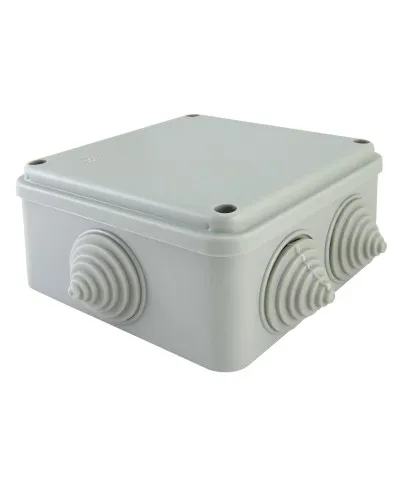 Коробка ОП 100х100х50мм, крышка на винтах, IP55, 6 вх. (SQ1401-1234). Распаячная коробка. TDM ЕLECTRIC в Костроме