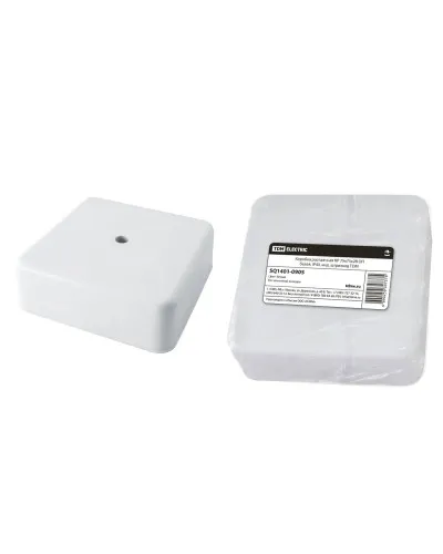 Коробка КР 75х75х28 ОП белая, IP40 (SQ1401-0905). Распаячная коробка. TDM ЕLECTRIC в Костроме