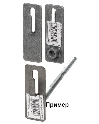 Держатель фасадный для прута Ø6-10мм без дюбеля и шурупа, стальной крюк TDM (SQ2402-3136). Держатель. TDM ЕLECTRIC в Костроме