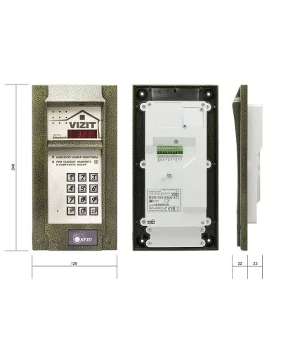 БВД-323FCPW. Вызывная панель цветная. VIZIT в Костроме