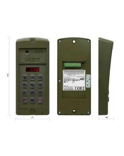 БВД-SM110FCP. Вызывная панель видеодомофона. VIZIT в Костроме
