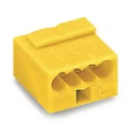 WAGO 243-504 Клемма MICRO 4-проводная желтая. Клемма для распределительных коробок. WAGO