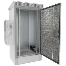 ТШВ319.А-75.36U.80-О1500-ST. Антивандальный климатический термошкаф с обогревом и кондиционером. АМАДОН