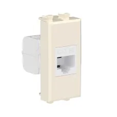 Розетка RJ-45, кат.5E, Avanti, 1 модуль, ванильная дымка (4405661): Розетка компьютерная модульная