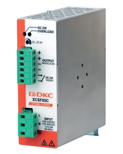 Источник питания однофазный, 85Вт, 6А, 12В (XCSF85B). Источник питания OPTIMAL POWER однофазный. ДКС в Костроме