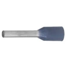Наконечник-гильза НШВИ 0.75-06, серый (100 шт) (IF0.75-06GR). Наконечник-гильза с изолированным фланцем. ДКС