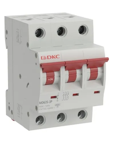 YON max MD63S 3P 40А 4,5кА C (MD63S-3PC40). Автоматический выключатель. ДКС в Костроме