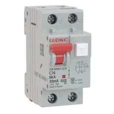 АВДТ YON MDR63 C16 2P 100mA (MDR63-23C16-A). Автоматический выключатель дифференциального тока. ДКС
