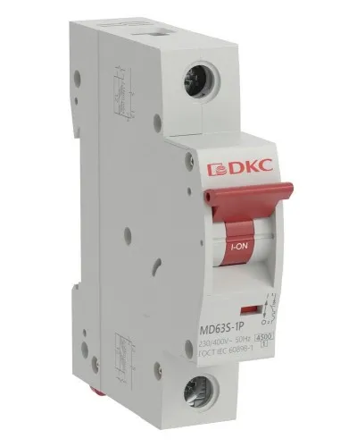 YON max MD63S 1P 40А 4,5кА C (MD63S-1PC40). Автоматический выключатель. ДКС в Костроме