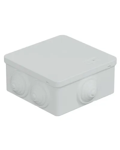 Коробка JBS101 100х100х55, 6 вых., IP55, белая (44037W-1). Коробка монтажная. Экопласт в Костроме