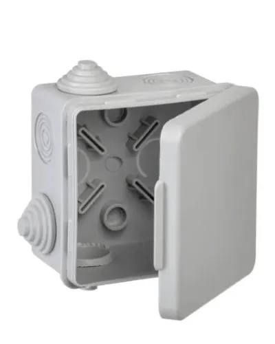 Коробка КМ 80х80х50 GENERICA (UKO31-080-080-050-K03-54G). Коробка распаячная для открытой проводки. GENERICA в Костроме