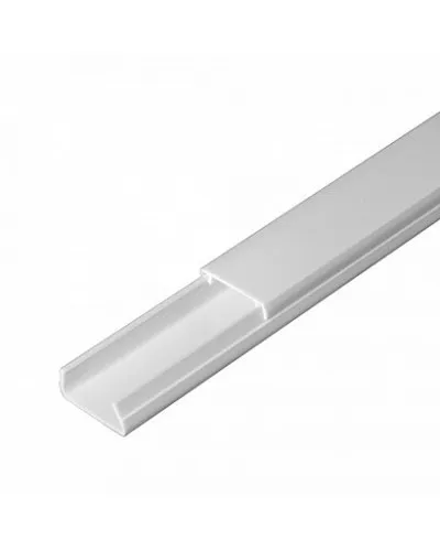 Короб 20х10 (Промрукав) (PR.0325203). Кабель-канал с двойным замком белый 20х10. Промрукав в Костроме