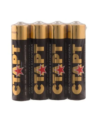 СТАРТ LR03-SH4-BOX (1,5 В, AAA, LR03), упак. 4 шт.. Алкалиновые батарейки. СТАРТ в Костроме